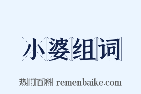 小婆组词是什么意思的图片